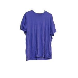 Men’s Purple Crew Neck Cotton T-Shirt Casual Soft Stretch Tee | Size L